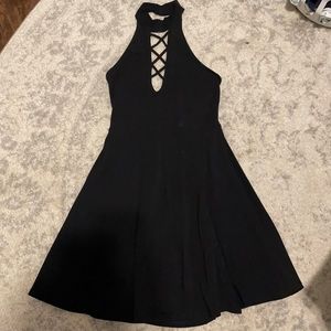 Express Black Swing Dress